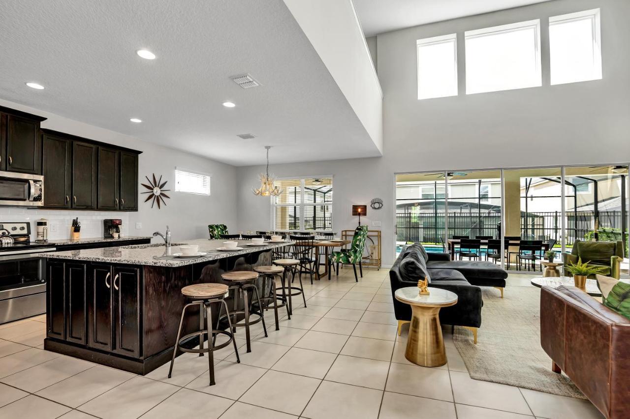 Modern Villa Wprivate Pool&Spa, Free Water Park Orlando Bagian luar foto