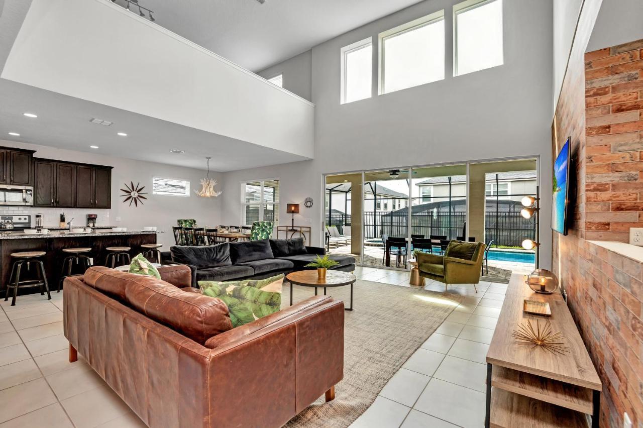 Modern Villa Wprivate Pool&Spa, Free Water Park Orlando Bagian luar foto