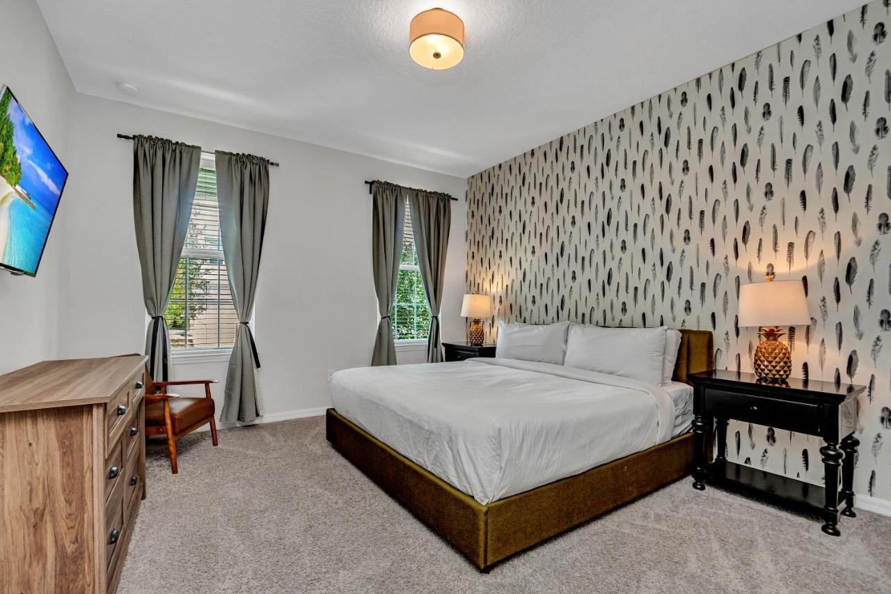 Modern Villa Wprivate Pool&Spa, Free Water Park Orlando Bagian luar foto