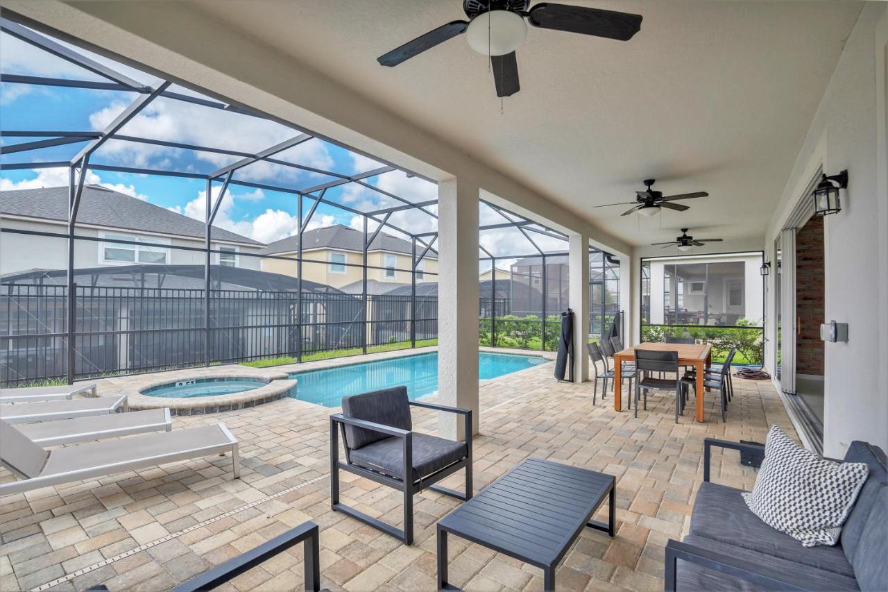 Modern Villa Wprivate Pool&Spa, Free Water Park Orlando Bagian luar foto
